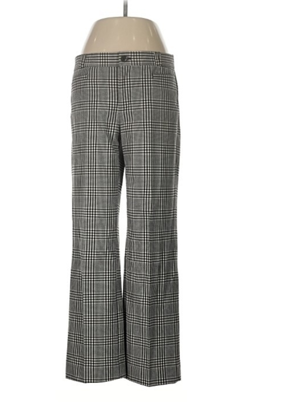 Banana Republic Black and White Plaid Pants